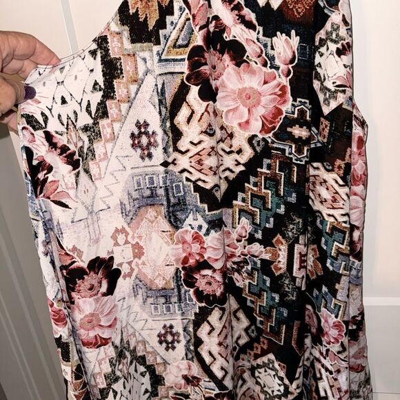 Show Me Your MuMu Pink Gray Halter Sundress - Picture 2 of 6